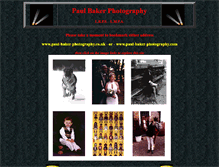 Tablet Screenshot of paul-baker-photography.co.uk